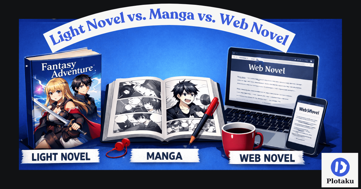 Light Novel vs. Manga vs. Web Novel